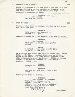 Fred Williamson MESSENGER Original screenplay for the 1987 film #167214