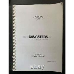 GANGSTERS Movie Script 95p 9x12 in. 2002 Olivier Marchal, Richard Anconina