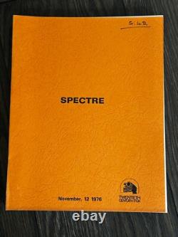 GENE RODDENBERRY SPECTRE Movie Script Nov 12 1976 TV Horror Film