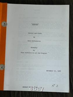 GENE RODDENBERRY SPECTRE Movie Script Nov 12 1976 TV Horror Film