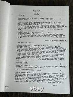 GENE RODDENBERRY SPECTRE Movie Script Nov 12 1976 TV Horror Film