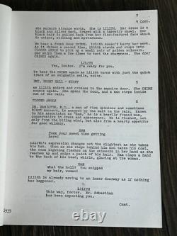 GENE RODDENBERRY SPECTRE Movie Script Nov 12 1976 TV Horror Film