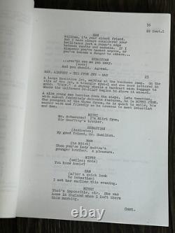 GENE RODDENBERRY SPECTRE Movie Script Nov 12 1976 TV Horror Film