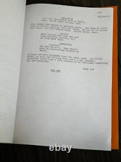 GENE RODDENBERRY SPECTRE Movie Script Nov 12 1976 TV Horror Film