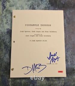 GFA Danny McBride & Judd Apatow PINEAPPLE EXPRESS Signed Movie Script COA