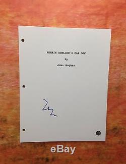 GFA Ferris Bueller's Day Off MATTHEW BRODERICK Signed Movie Script EJ1 COA