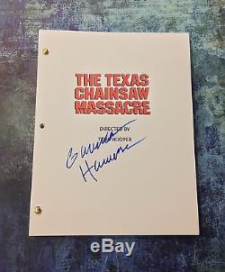 GFA Texas Chainsaw Massacre GUNNAR HANSEN Signed Full Movie Script EJ2 COA