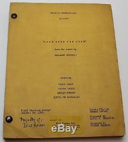 GONE WITH THE WIND / Sidney Howard 1939 Movie Script of Margaret Mitchell novel