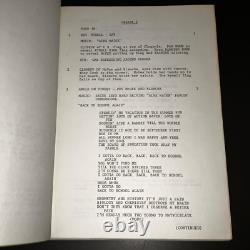 GREASE II 1981 Original Movie Script Eddie Deezen Signed Revised Final Draft COA