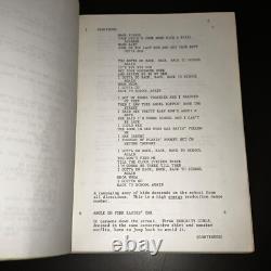 GREASE II 1981 Original Movie Script Eddie Deezen Signed Revised Final Draft COA