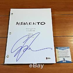 GUY PEARCE SIGNED MEMENTO FULL MOVIE SCRIPT SCREENPLAY with BECKET BAS COA PROOF