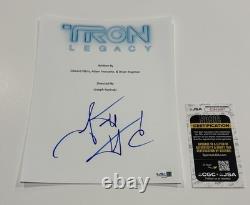 Garrett Hedlund Signed Tron Legacy Full Movie Script Autographed Jsa Coa