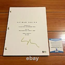 Gary Oldman Signed Batman Begins Full 150 Page Movie Script Beckett Bas Coa