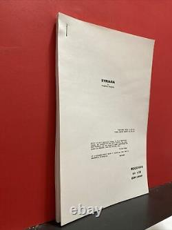 George Clooney sYriana Steven gaghan November 2004 movie script screenplay