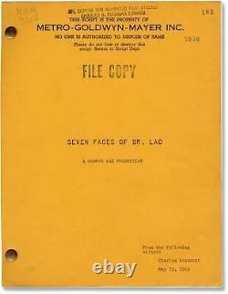 George Pal 7 SEVEN FACES OF DR LAO Original screenplay for the 1964 #159760