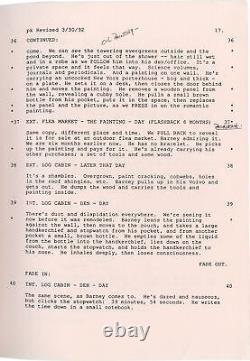 George Sluizer VANISHING Original screenplay for the 1993 film #140646