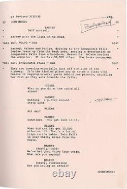 George Sluizer VANISHING Original screenplay for the 1993 film #140646