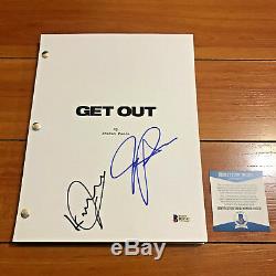 Get Out Full Signed Movie Script By Jordan Peele Daniel Kaluuya Beckett Bas Coa