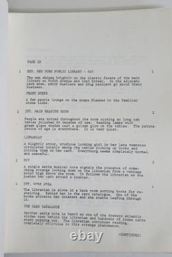 Ghostbusters Movie Script Screenplay 1983 1st Draft Dan Aykroyd & Harold Ramis