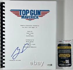 Glen Powell Signed Top Gun Maverick Complete Movie Script Autograph JSA COA