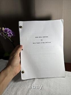 Good Will Hunting Movie Script Screenplay RARE