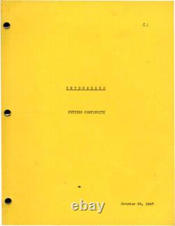 Gregory Ratoff INTERMEZZO Archive of scripts for the 1939 film #129958