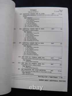 Group Of Original Titanic Scripts Leonardo DI Caprio Kate Winslet Oscar Win Group Of Original Titanic Scripts Leonardo DI Caprio Kate Winslet Oscar Win
