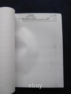 Group Of Original Titanic Scripts Leonardo DI Caprio Kate Winslet Oscar Win Group Of Original Titanic Scripts Leonardo DI Caprio Kate Winslet Oscar Win