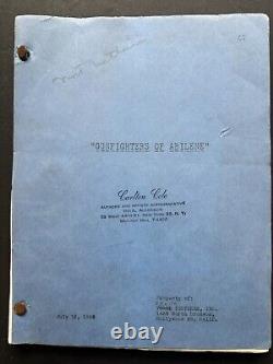 Gunfighters of Abilene Original Movie Script with Rejection Letter 1958