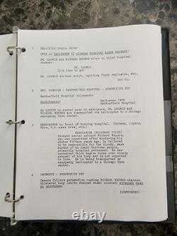 HALLOWEEN 4 Early Draft/Unproduced Movie Script. RARE Michael Myers Prop