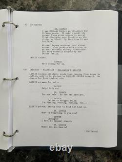 HALLOWEEN 4 Early Draft/Unproduced Movie Script. RARE Michael Myers Prop