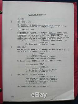 HALLS OF MONTEZUMA Original Script Actor MARTIN MILNER'S COPY WWII Film