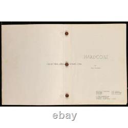 HARDCORE Original Movie Script 108p 8x10 in. 1979 Paul Schrader, George C