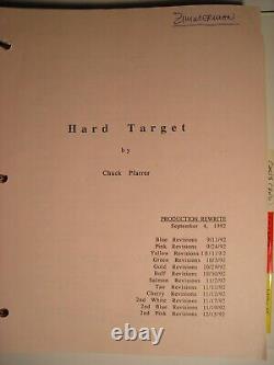 HARD TARGET 1993 movie script and production archive / JEAN-CLAUDE VAN DAMME