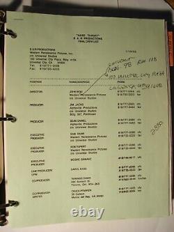 HARD TARGET 1993 movie script and production archive / JEAN-CLAUDE VAN DAMME