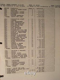 HARD TARGET 1993 movie script and production archive / JEAN-CLAUDE VAN DAMME