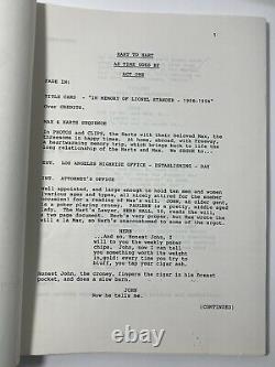 HART TO HART As Time Goes By Donald Ross Original Script for 1996 TV Movie