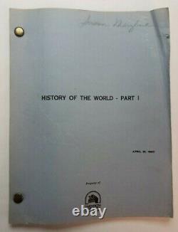 HISTORY OF THE WORLD PART I / Mel Brooks 1980 Screenplay, mankind episodic film