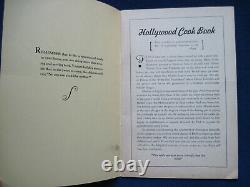 HOLLYWOOD COOKIE BOOK Recipes 1936 C. LOMBARD, S. TEMPLE, C. COLBERT, etc