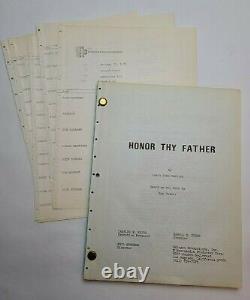 HONOR THY FATHER / Lewis John Carlino 1973 TV Movie Script, Bonanno crime Family