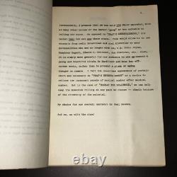 HOORAY FOR HOLLYWOOD (1975) Jack Haley Jr. WB Film History Proposal Script COA