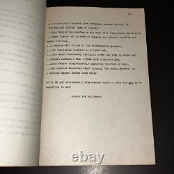 HOORAY FOR HOLLYWOOD (1975) Jack Haley Jr. WB Film History Proposal Script COA