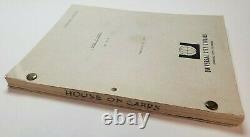 HOUSE OF CARDS / Harriet Frank Jr. 1967 Screenplay, Orson Welles mystery film