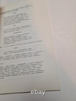 HTF 80s Winter Roses Rosemont Film Movie Script Bill Rebane 1st Draft Screenplay