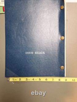 HTF 80s Winter Roses Rosemont Film Movie Script Bill Rebane 1st Draft Screenplay