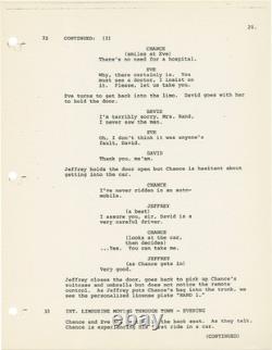 Hal Ashby BEING THERE Original screenplay for the 1980 film 1979 #167522
