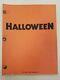Halloween Original Film Script By John Carpenter & Debra Hill 1978 Rare