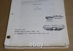 Hanover Street Original Movie Script with Peter Hyams Notes Drawings Harrison Ford