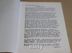 Hanover Street Original Movie Script with Peter Hyams Notes Drawings Harrison Ford