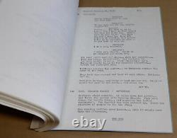 Hanover Street Original Movie Script with Peter Hyams Notes Drawings Harrison Ford